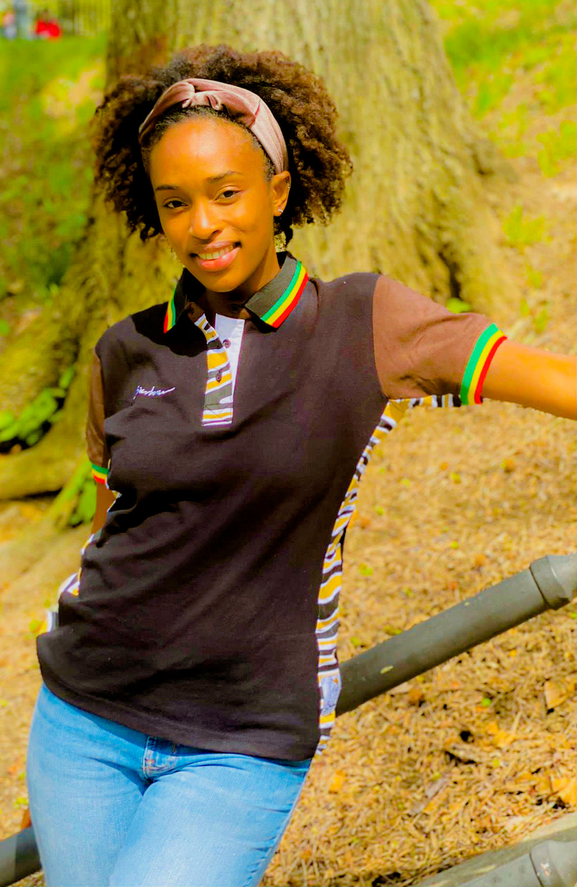 Safari Print Polo Shirt – Short Sleeve, Breathable Cotton