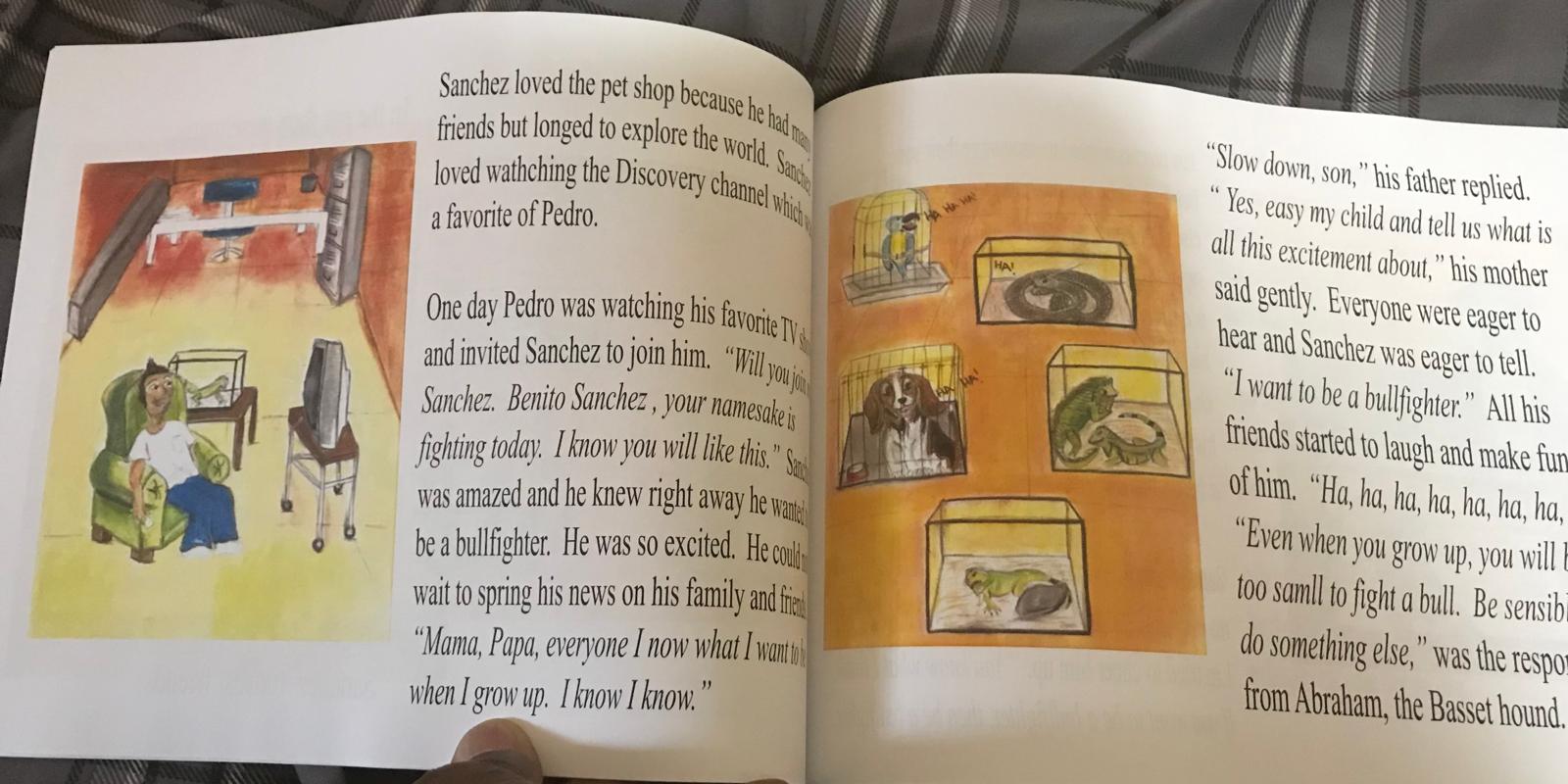 Book - Sanchez the Iguana - The greatest bullfighter in all of Espania